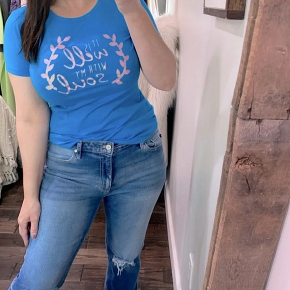 Next level apparel It is well with my soul graphic top size large - Picture 1 of 5